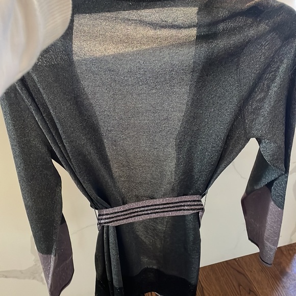 Luisa cerano cardigan wrap with belt and buttons size 8 - Picture 3 of 3